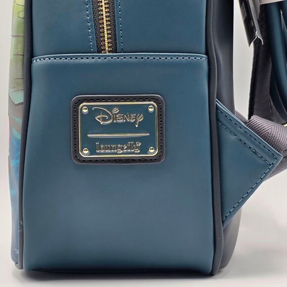 Loungefly Disney Fox and the Hound Splash Blue Mini Backpack Bag New - Picture 6 of 6